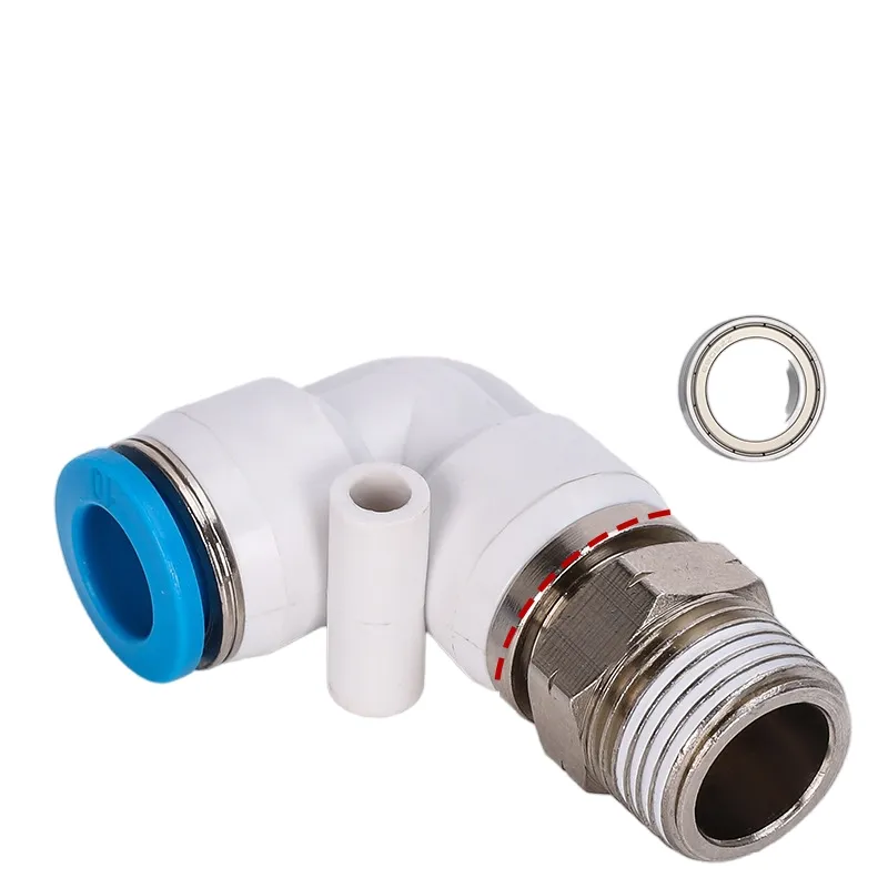 Stainless Steel Push-to-Connect Pipe Fitting Pneumatic Hose Coupler