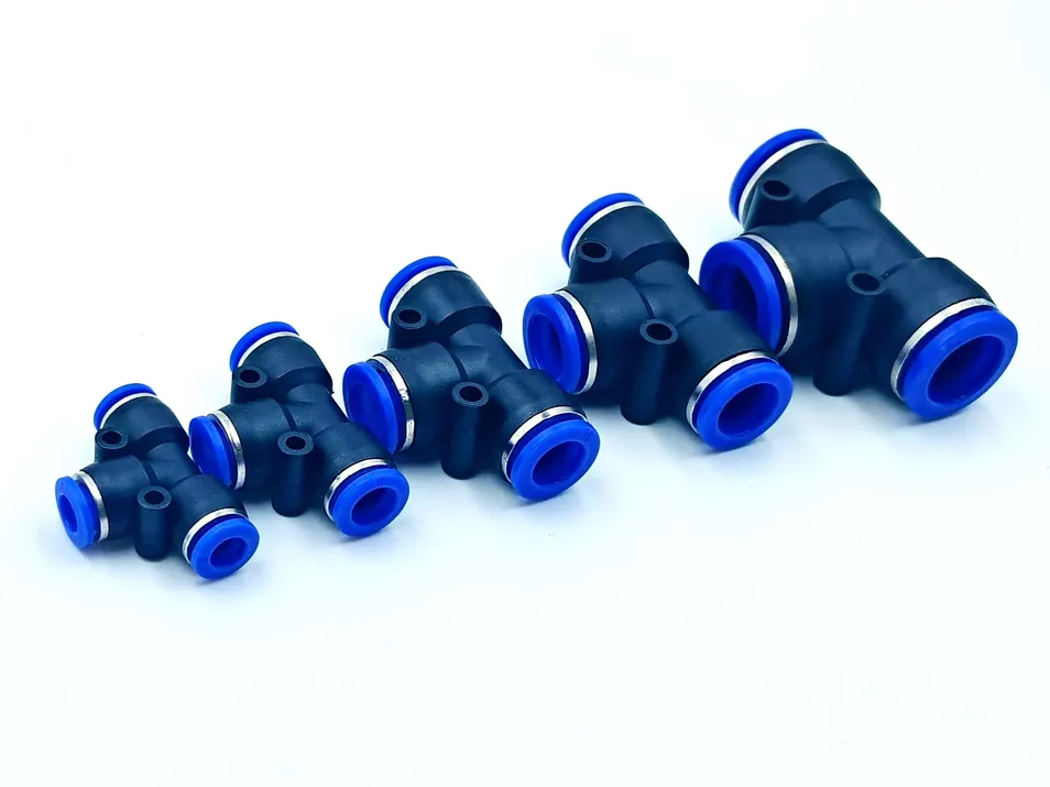 T-Type Straight Three-Way Connector, PE Connector